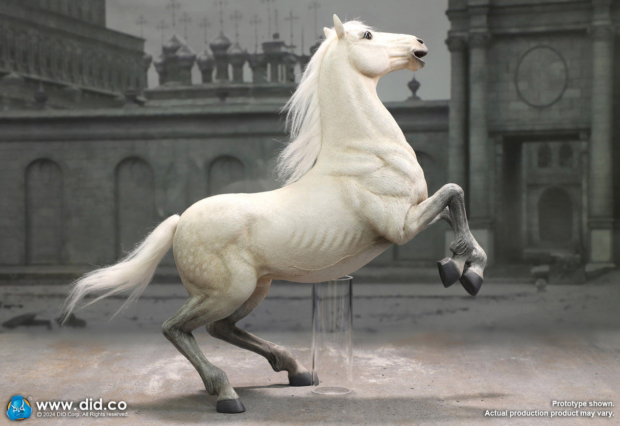 1/6 Scale Napoleon White War Horse (Prancing) - NIB DID E60078