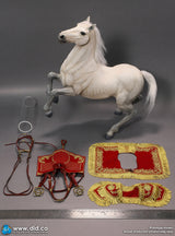 1/6 Scale Napoleon White War Horse (Prancing) - NIB DID E60078