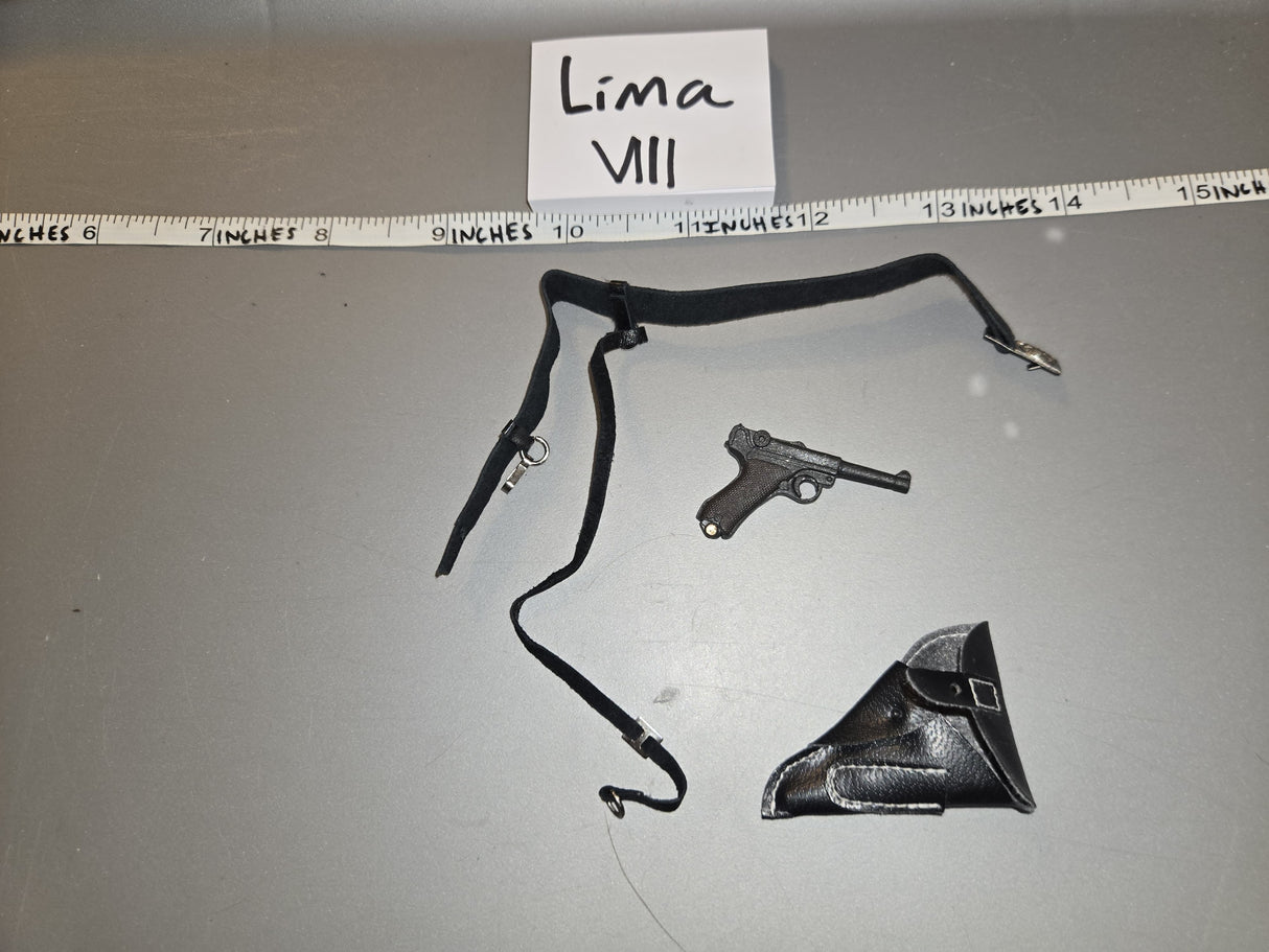 1/6 Scale WWII German Pistol, Holster, and Belt