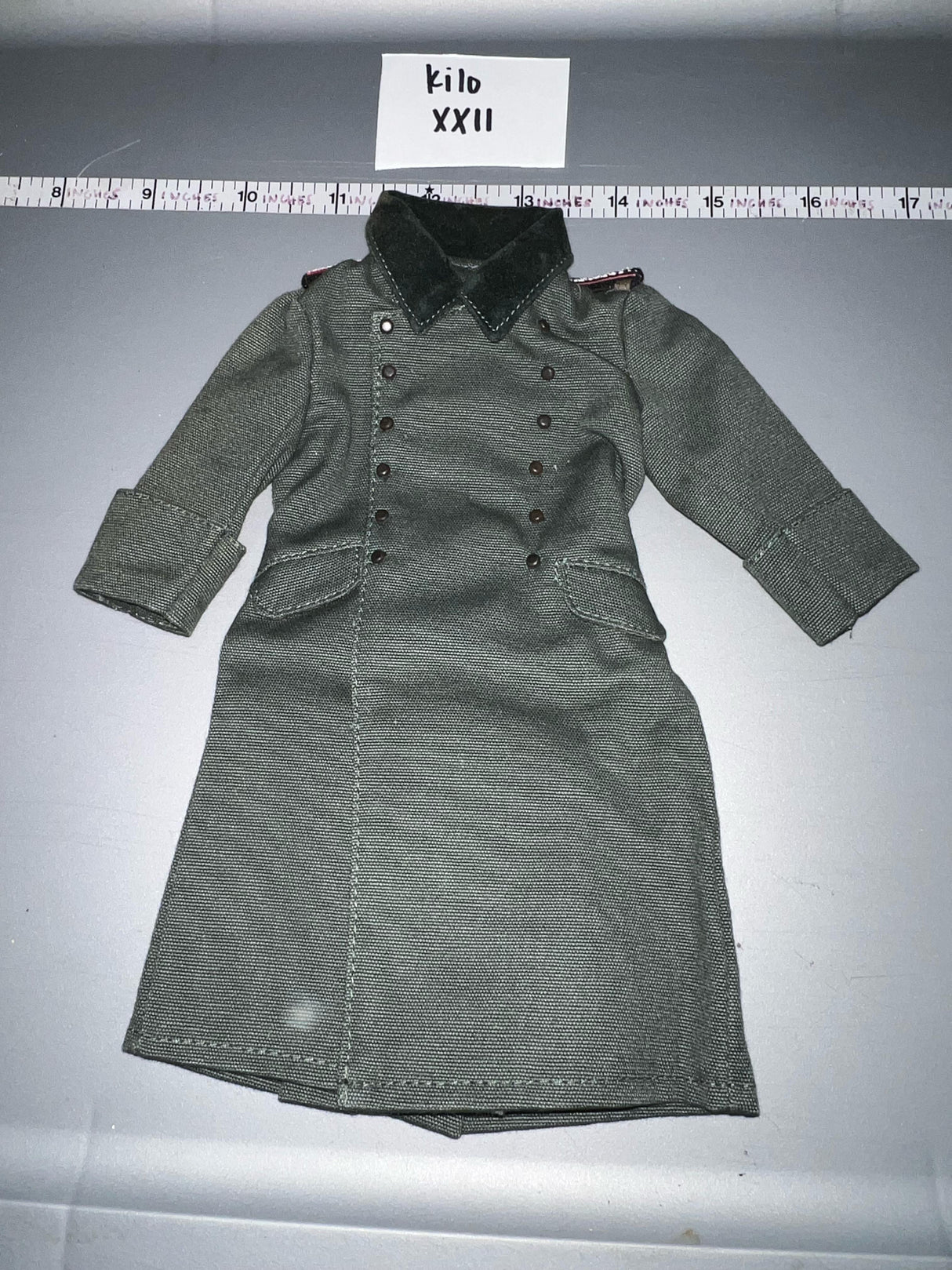 1/6 Scale WWII German Grey Officer Great Coat