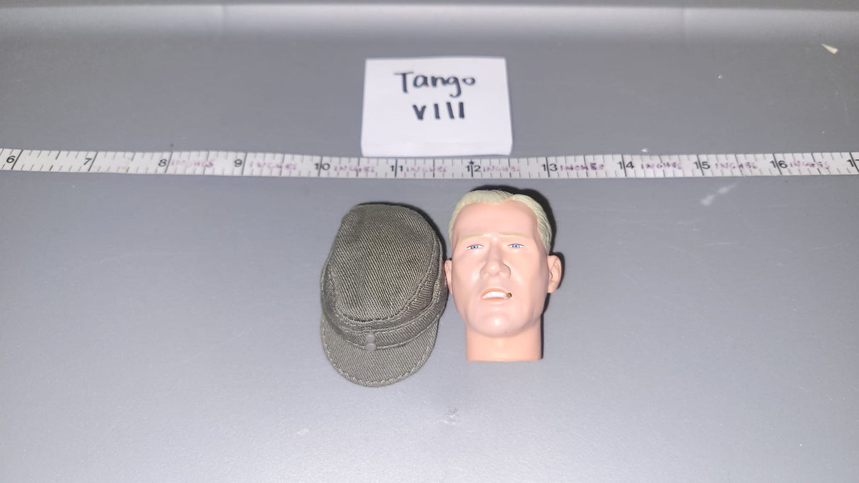 1/6 Scale WWII German Dragon Head Sculpt with Field Cap