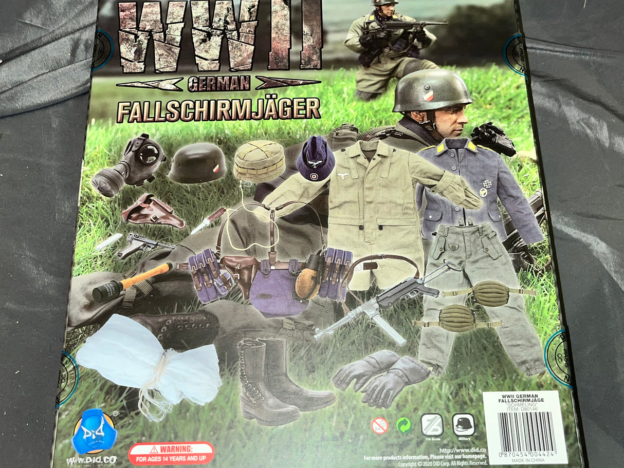 1/6 Scale WWII German Fallschirmjager Schmeling D80146 - NIB DID