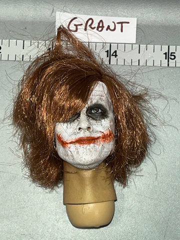 1:6 Scale Comic Book Joker Head Sculpt - Heath Ledger