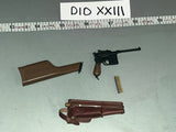 1/6 Scale World War One German Broom Handle Pistol - DID MG08 Gunner 11015