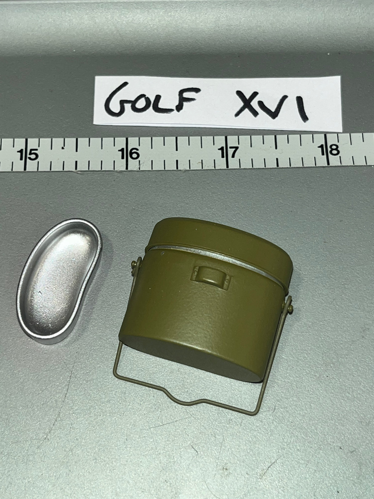 1/6 Scale WWII Japanese Metal Mess Kit