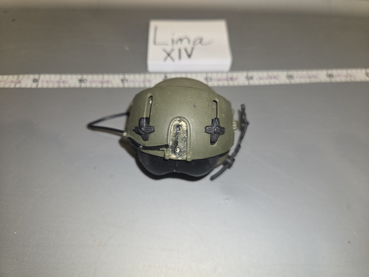 1/6 Scale Modern Helicopter Pilot Flight Helmet