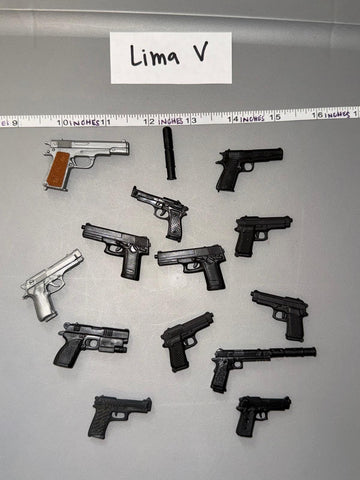 1/6 Scale Modern Era Pistol Lot