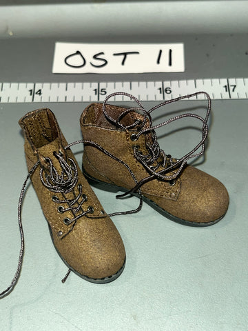 1:6 Scale WWII US Boondocker Boots - Facepool Ranger Medic