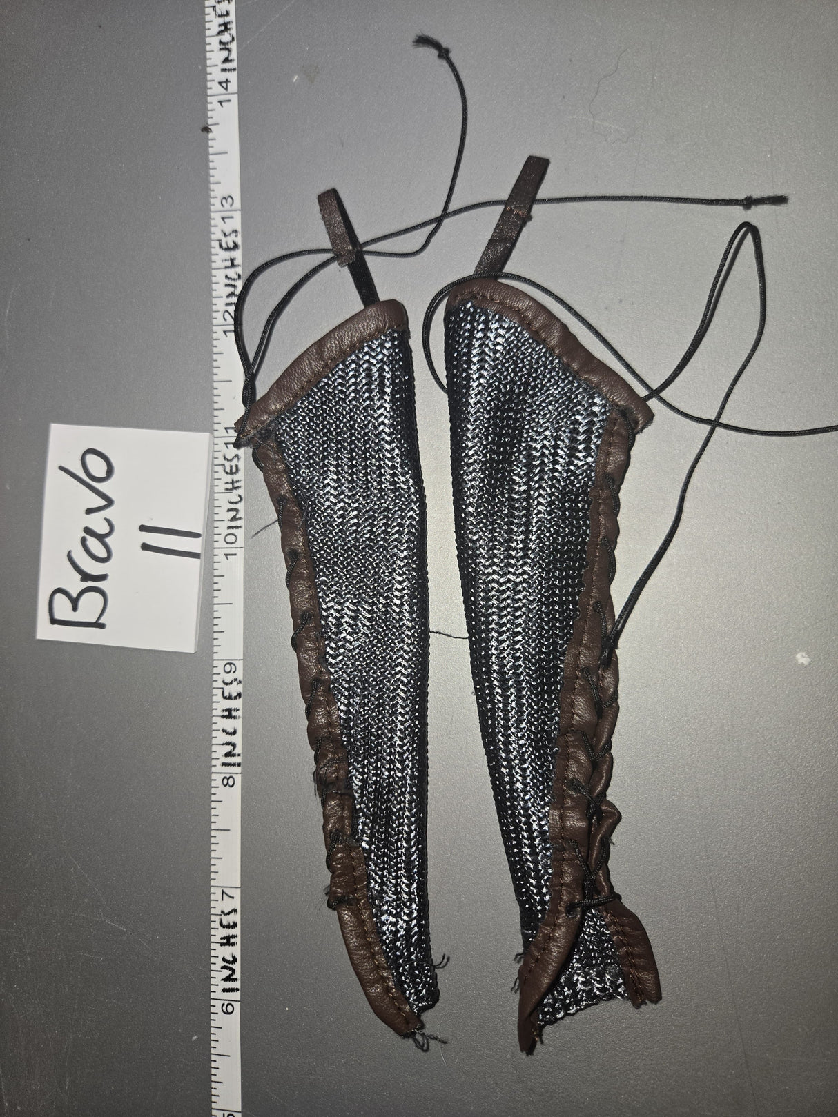 1/6 Scale Fantasy Medieval Knight Chainmail Leg Armor