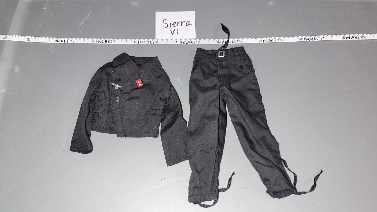 1/6 Scale WWII German Panzer Black Tanker Uniform
