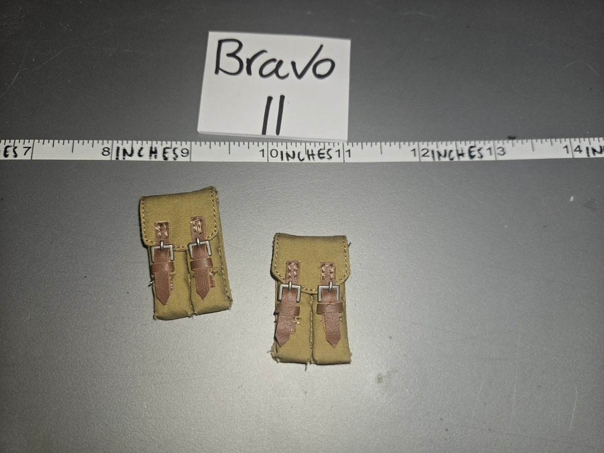 1/6 Scale WWII Japanese Ammunition Pouch Lot