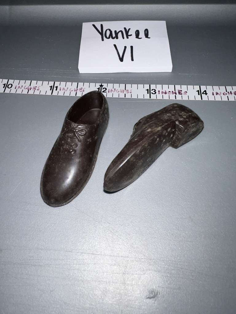 1/6 Scale Vintage Remake GI Joe Brown Dress Shoes