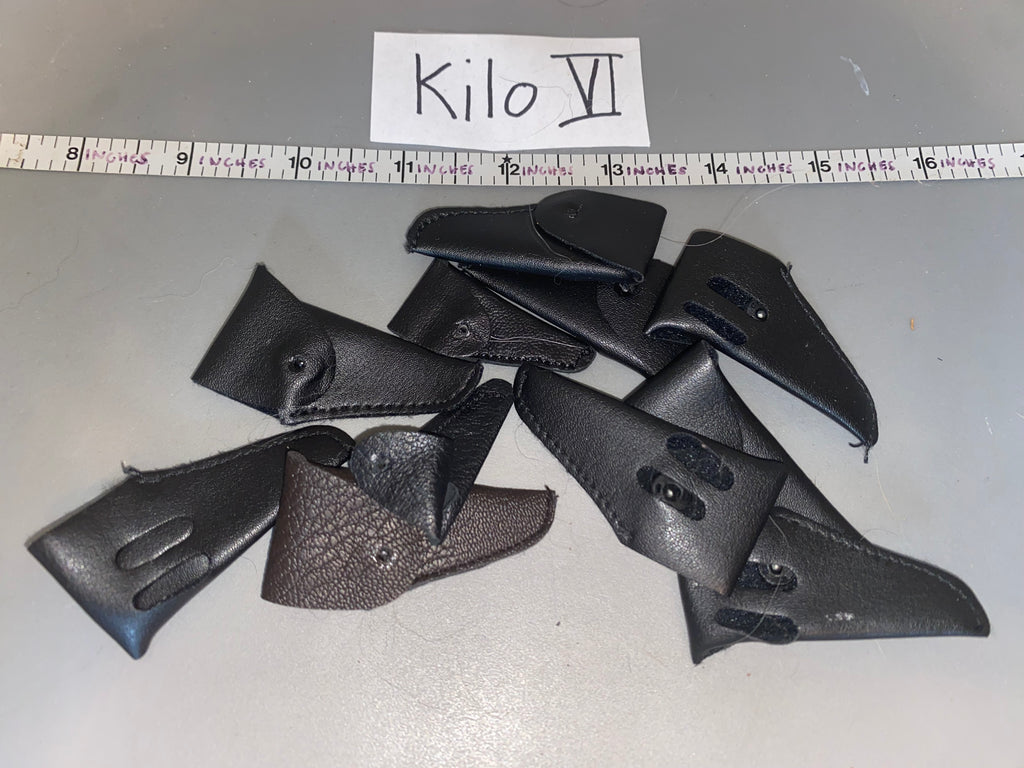 1:6 Scale Vintage GI Joe Leather Flap Holster Lot