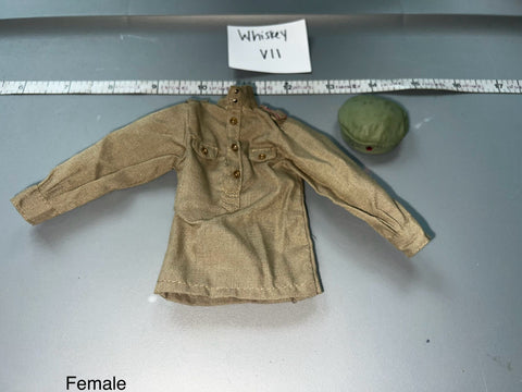 1/6 Scale WWII Russian Female Blouse and Beret