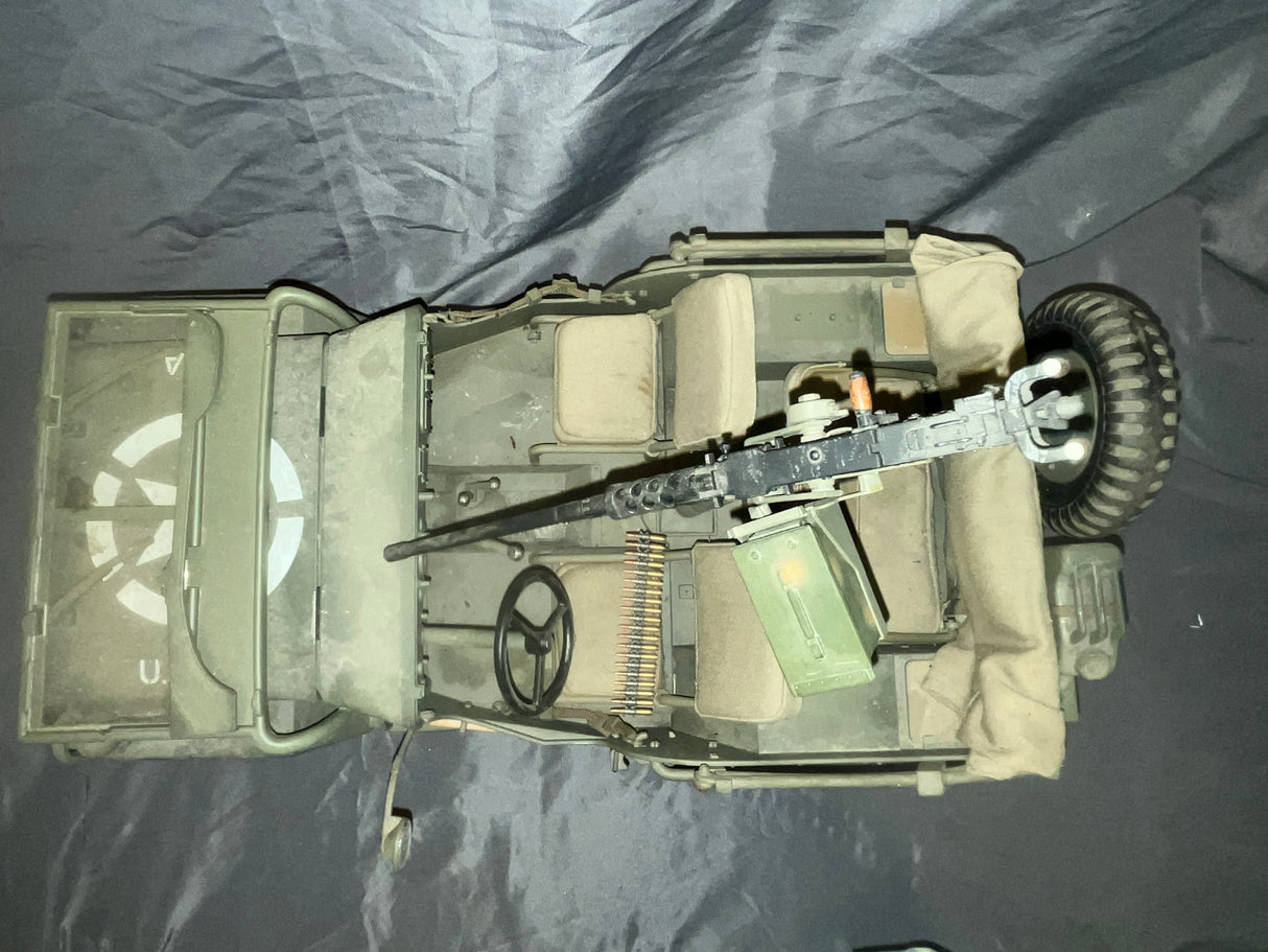 1/6 Scale WWII US Jeep - Ultimate Soldier - Weathered and Broken