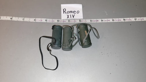 1:6 WWII German Gas Mask Canister Lot