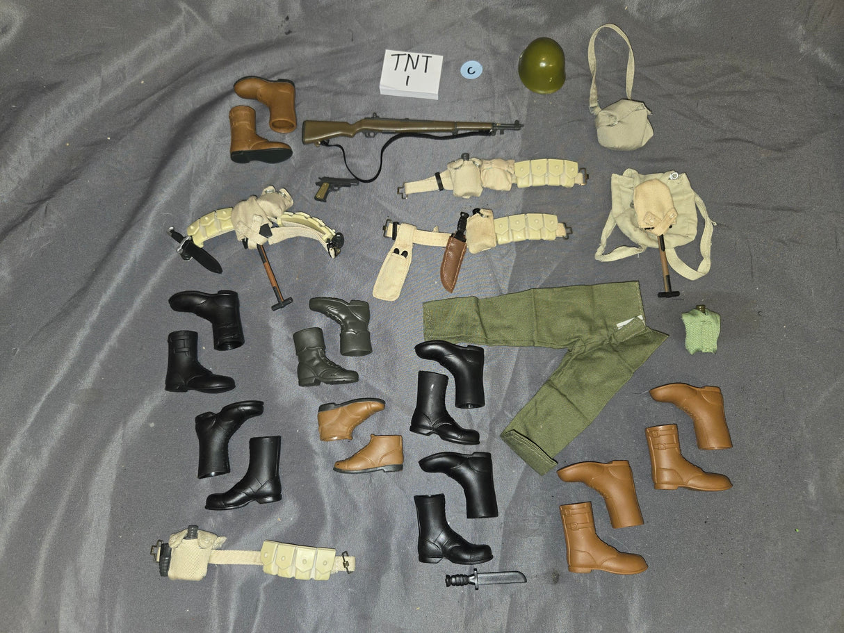 1/6 Scale GI Joe WWII US Parts Lot