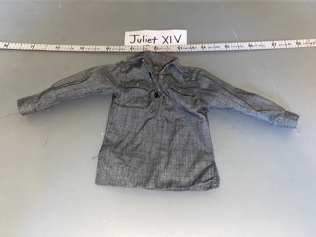 1/6 Scale WWII German Grey Work Shirt