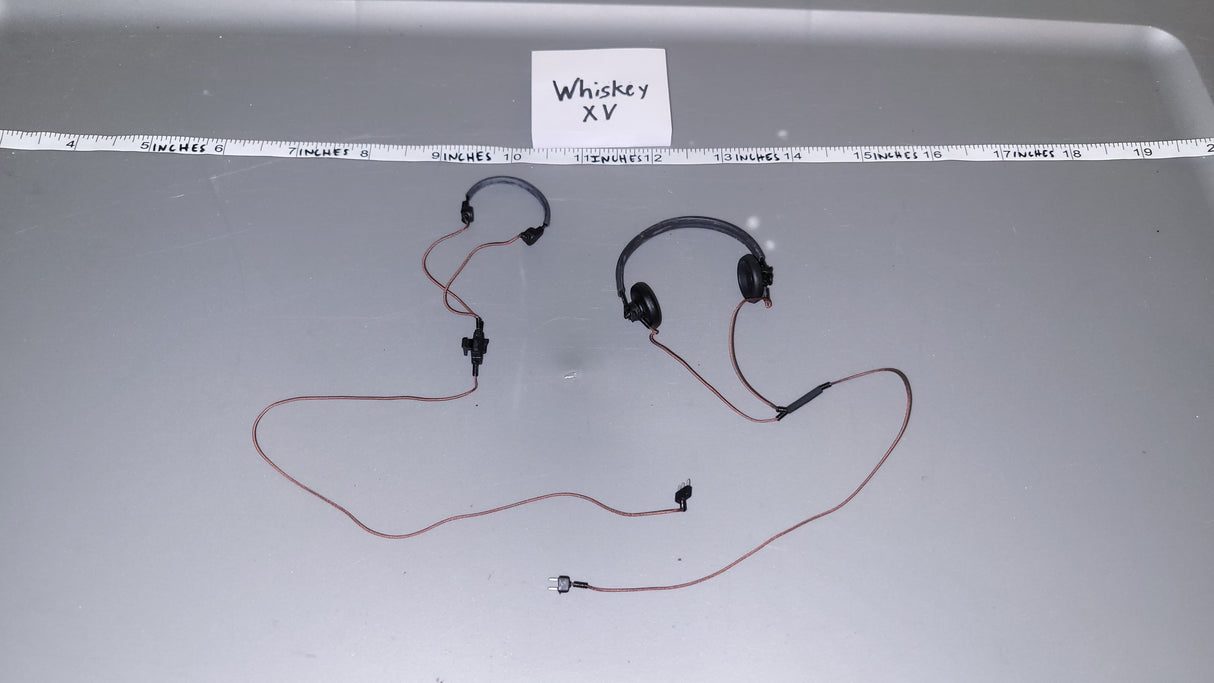 1/6 Scale WWII German Tanker Head Phones Set