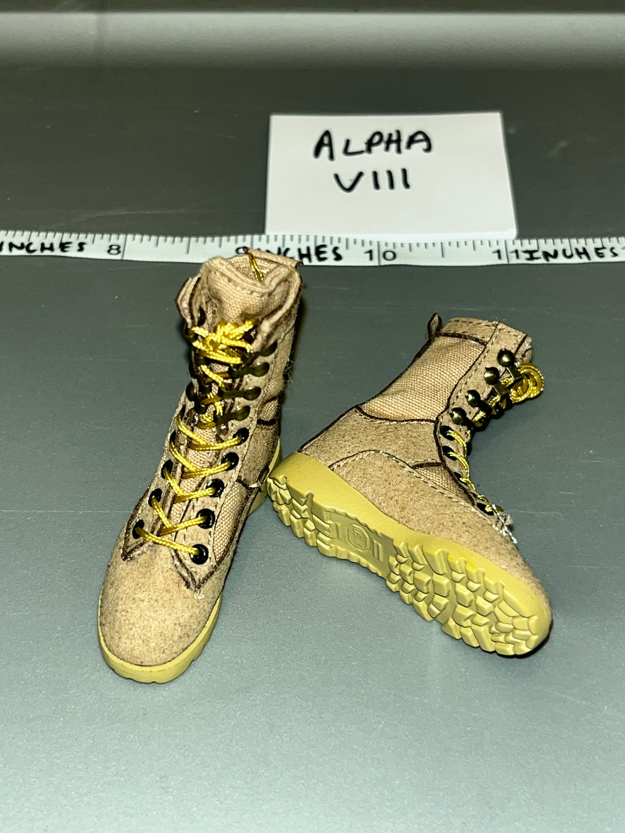 1/6 Scale Modern Era Desert Boots - Cloth Leather