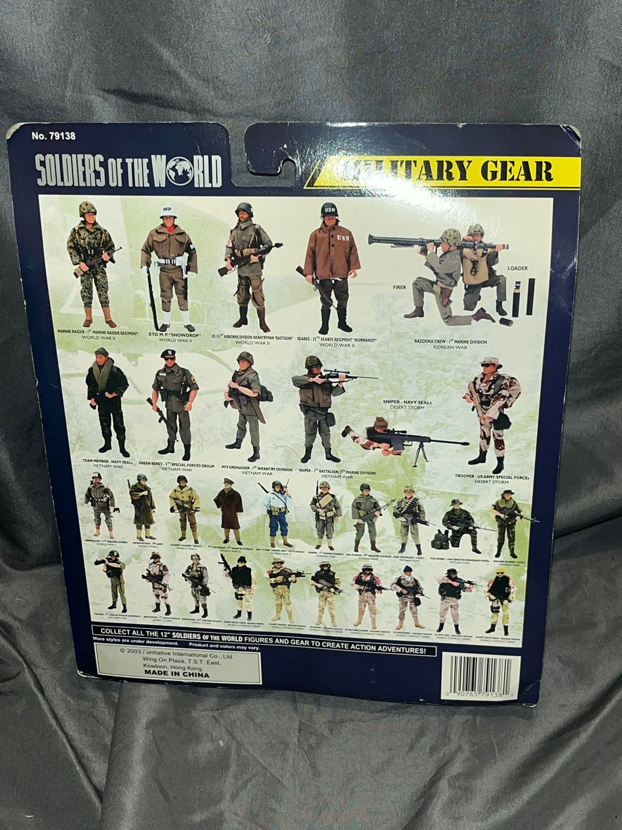 1/6 Scale Vietnam M-79 Grenadier 1st Infantry Division - Formative International SOTW Soldiers of the World NIB Uniform Set