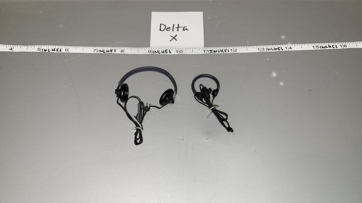 1/6 Scale WWII German Tanker Head Phones Set