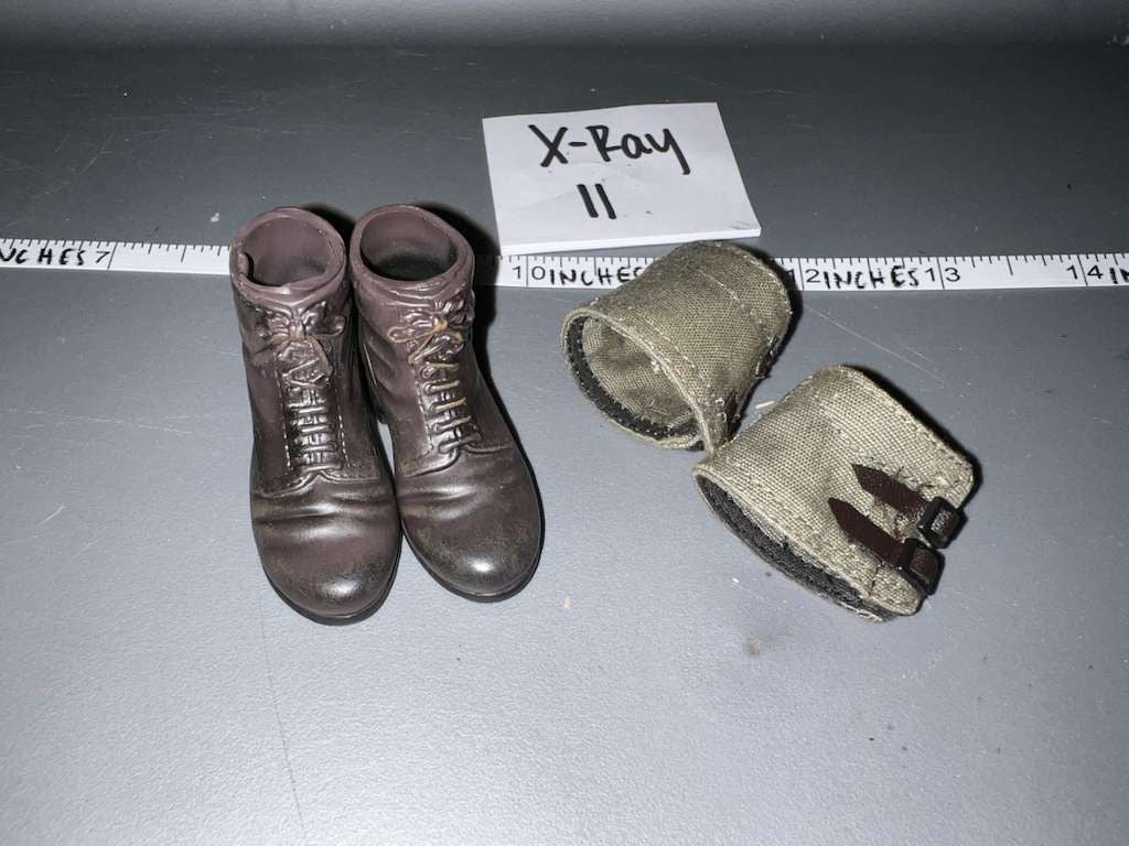 1/6 Scale WWII German Low Boots with Gaiters