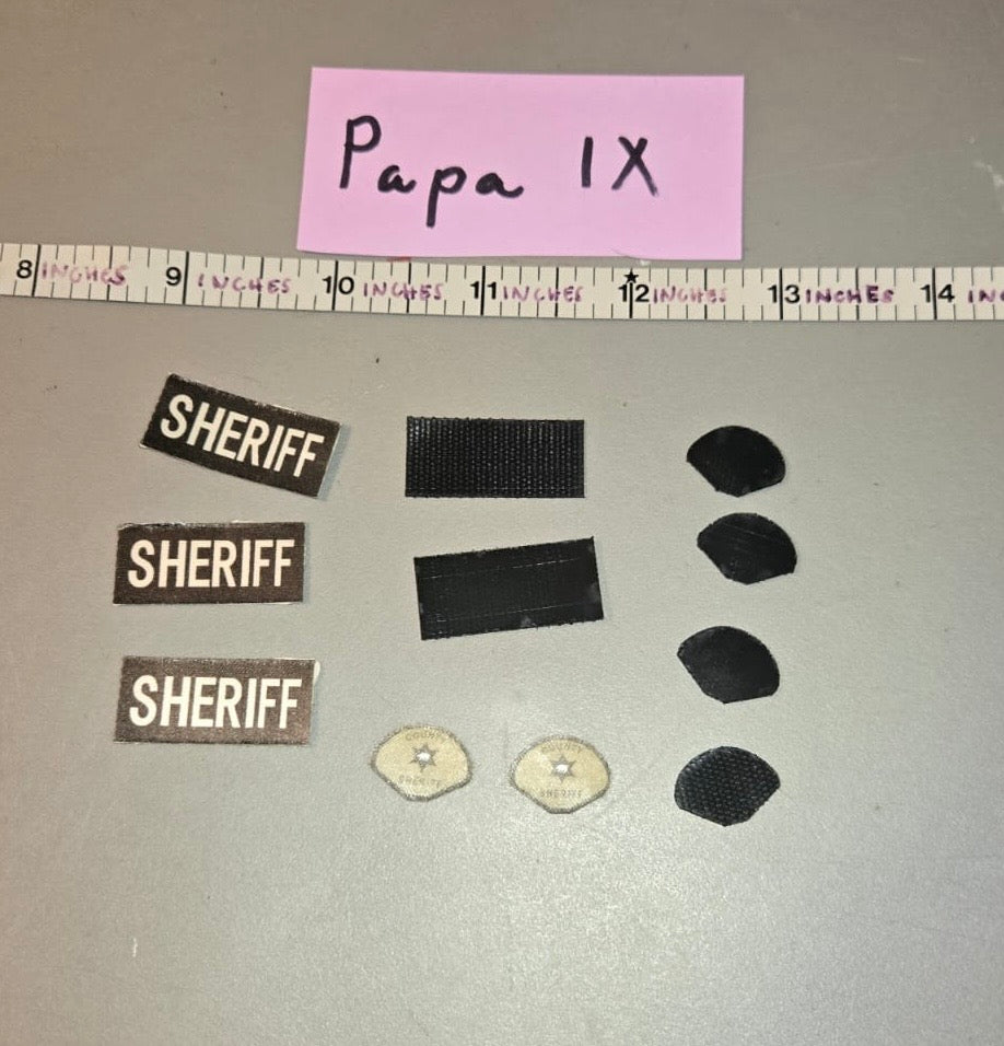 1/6 Scale Modern Era Police Sheriff Patch Lot