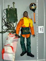 1/6 Scale Vintage Remake GI Joe African American Pilot Figure - Cracked Helmet