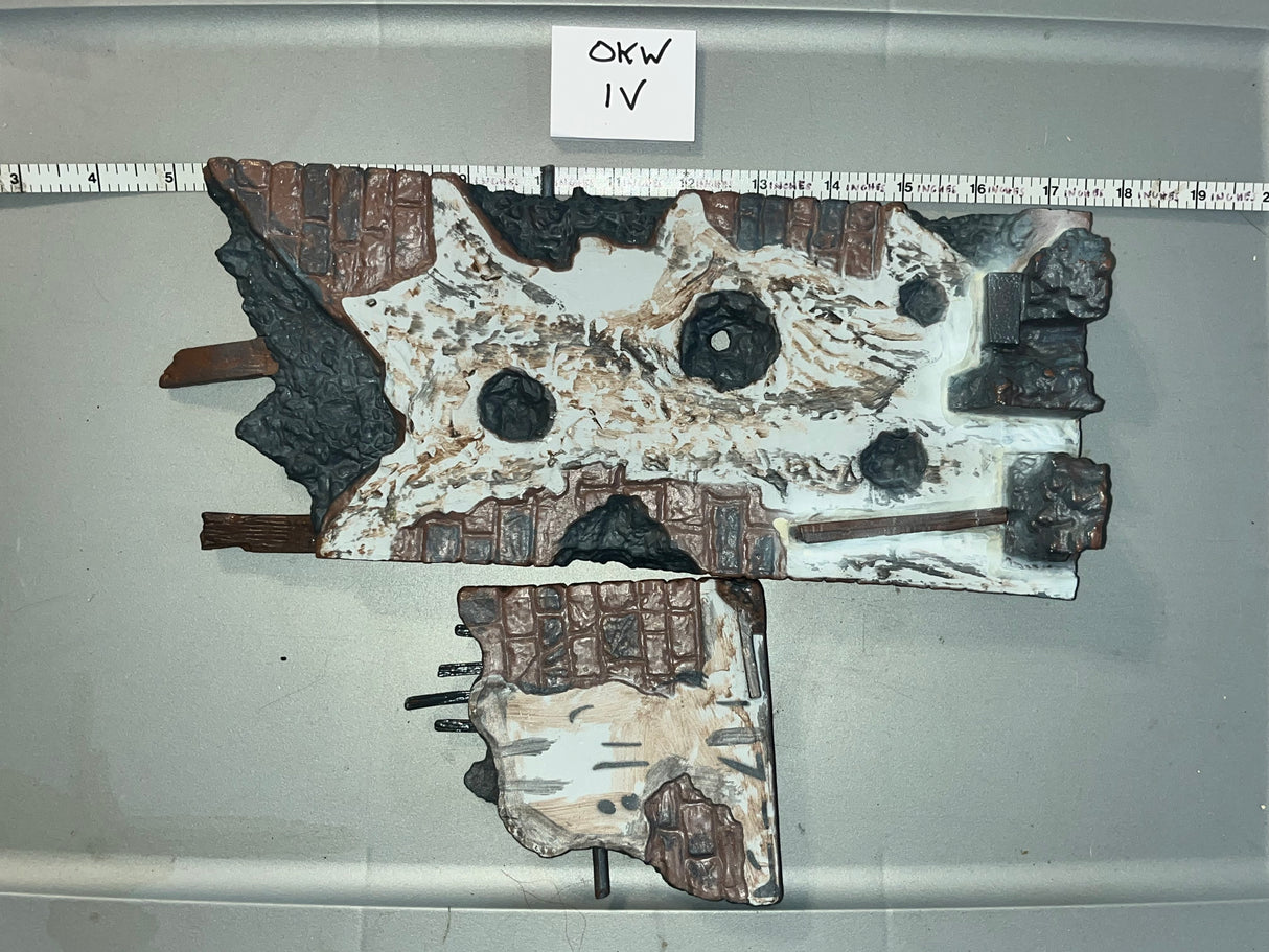 1/6 Scale WWII Era Building Ruin - Diorama Item