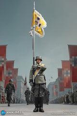 1/6 Scale WWII German Cavalry Standard Bearer Dress Uniform Figure - NIB DID D80193