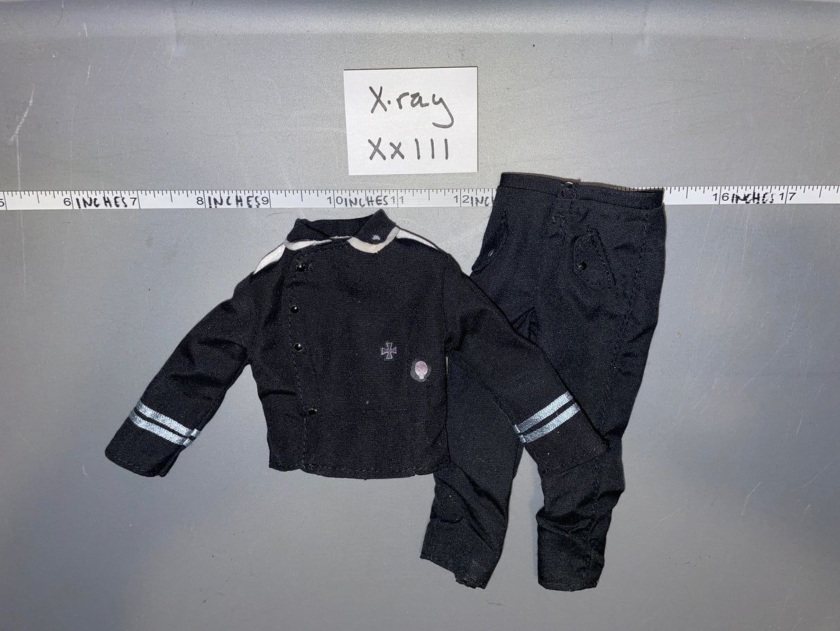 1/6 Scale WWII German Panzer Black Tanker Uniform