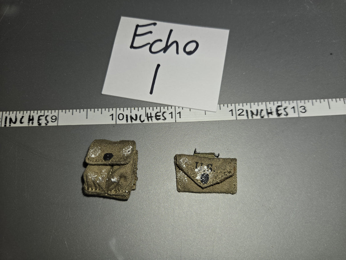 1/6 Scale WWII US Carbine Pouch and First Aid Pouch - DID
