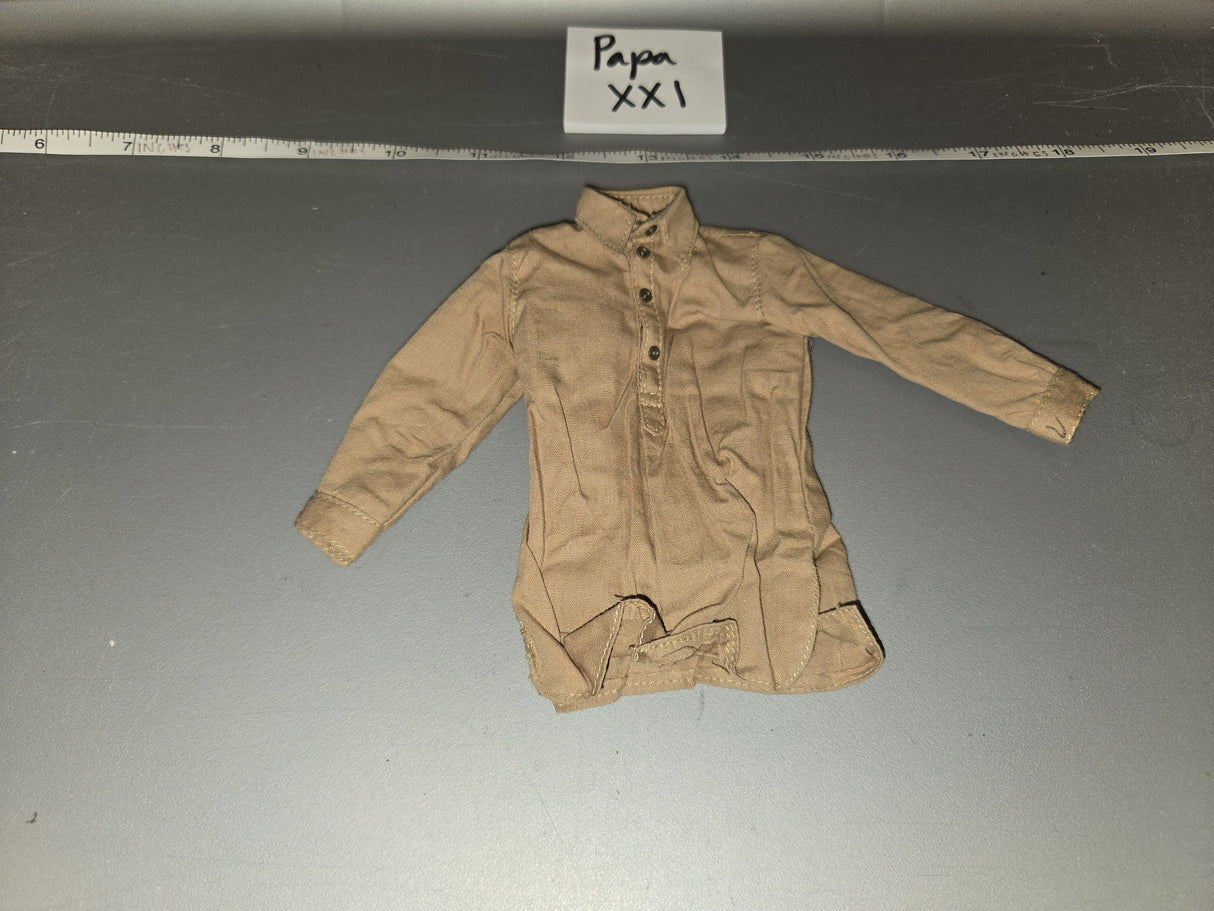 1/6 Scale WWII German Tan Work Shirt