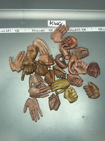 1/6 Scale Nude Figure Hand Lot