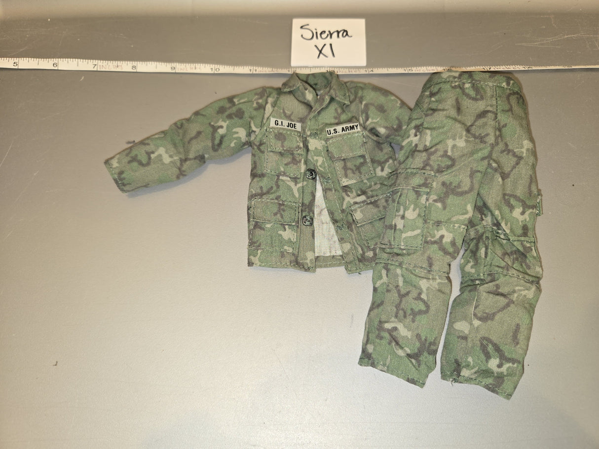 1/6 Scale GI Joe Modern Era Woodland BDU Uniform