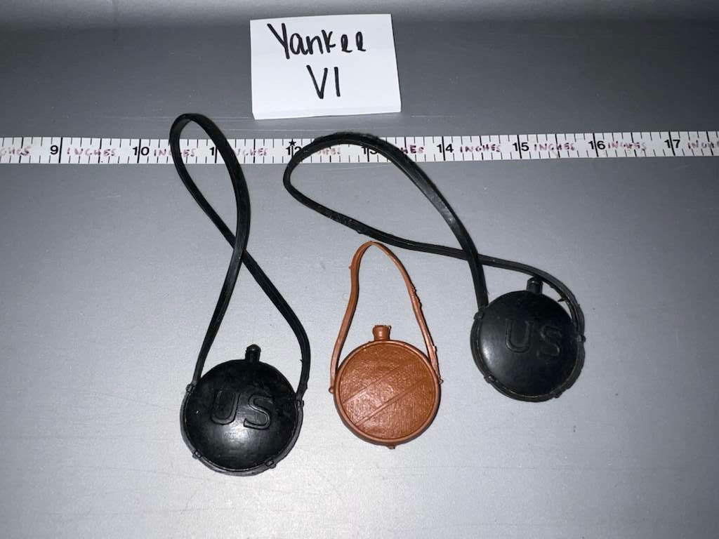 1:6 Scale Civil War Western Era Canteen Lot - Johnny West