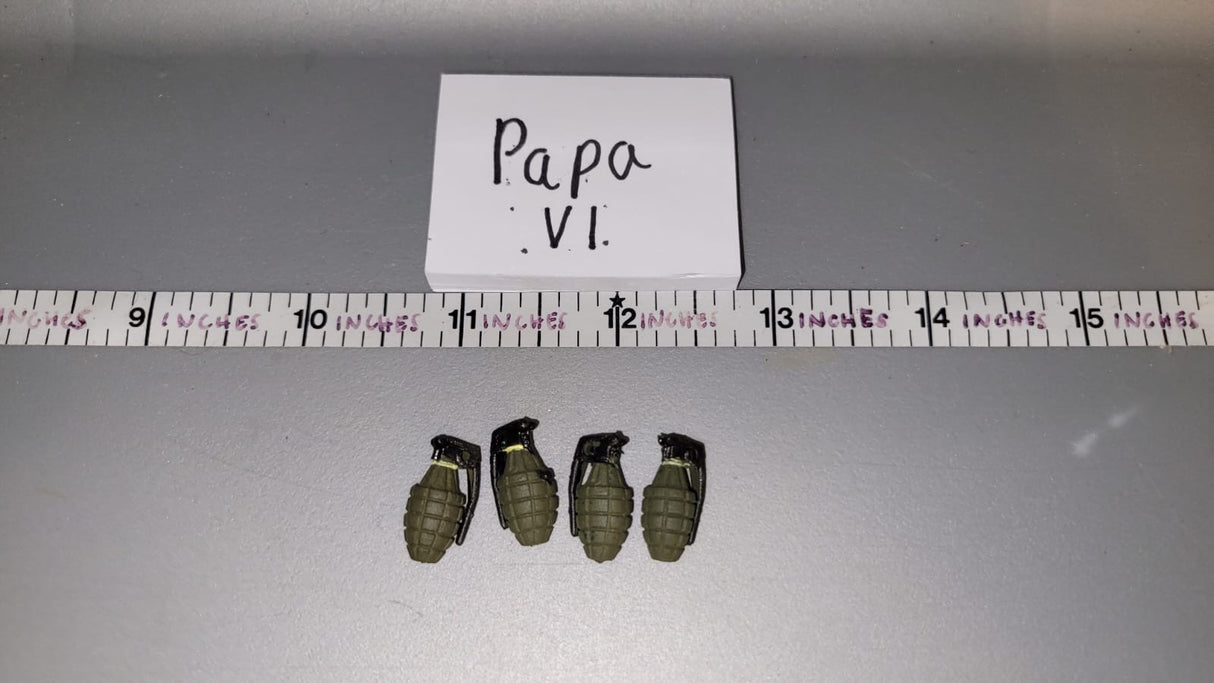 1/6 Scale WWII US Grenade Lot