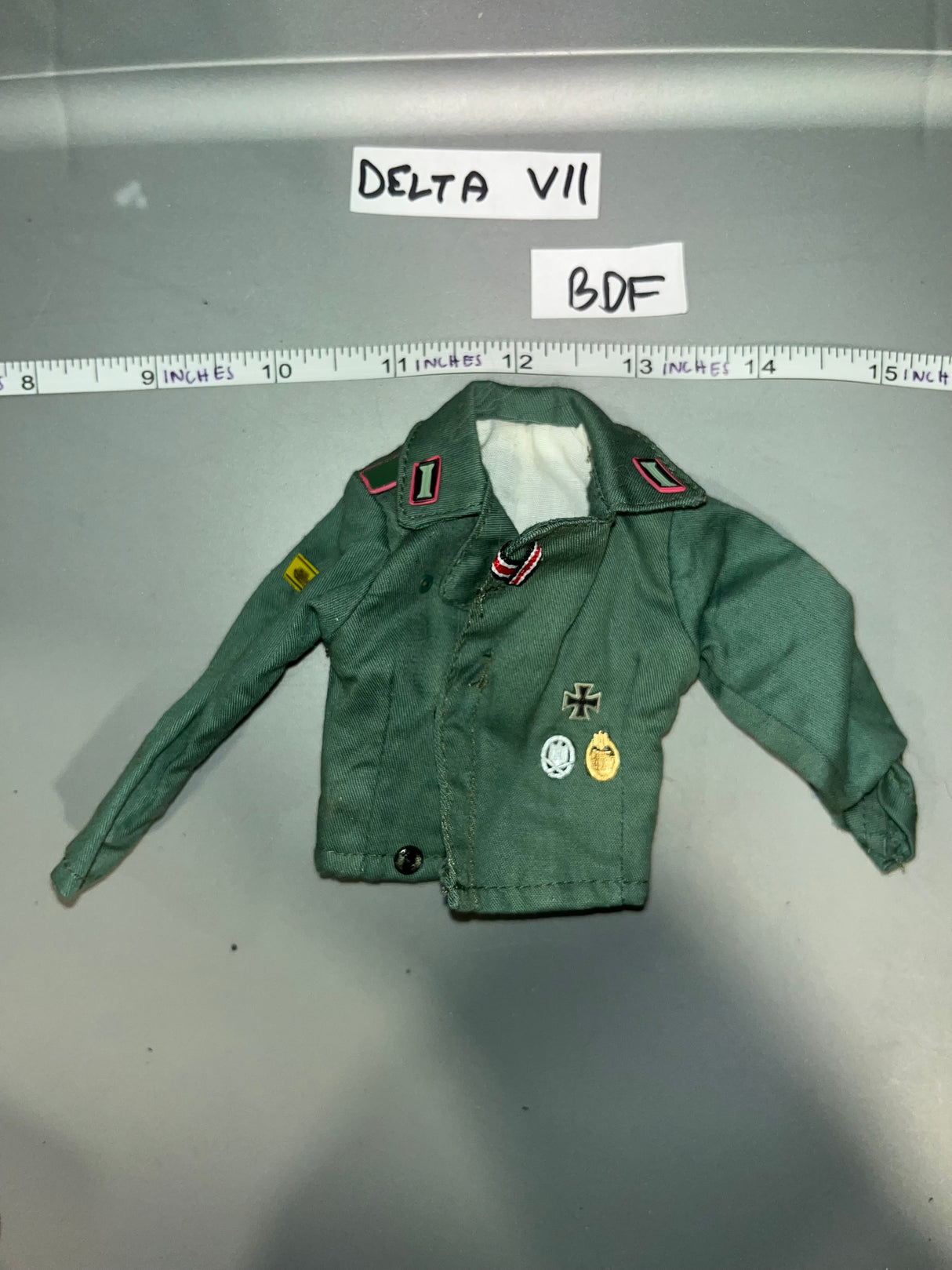 1/6 Scale WWII German Grey Tanker Tunic - BDF