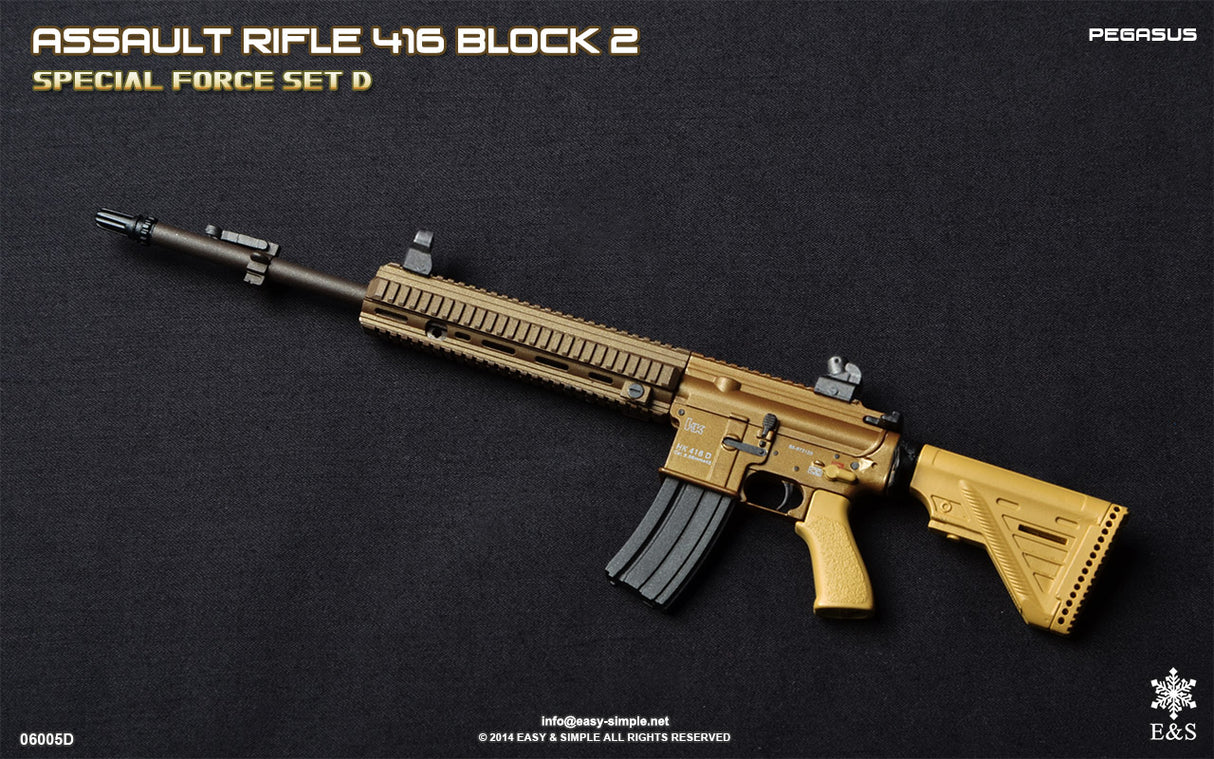 1/6 Scale Modern Era ASSAULT RIFLE 415 BLOCK 2 Weapons Set - NIB Easy and Simple Set D - OKW I