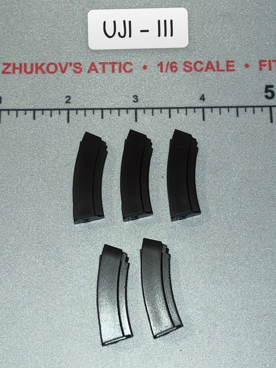 1/6 Scale Modern Era Curved Rifle Magazines Set of 5 - Fsb Vympel—Beslan School Siege UJINDOU