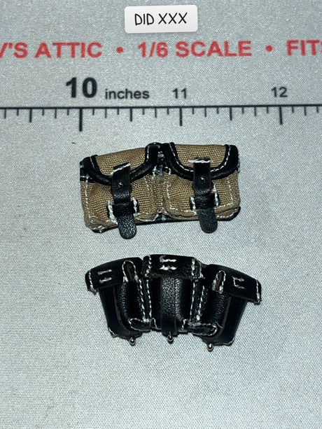 1/6 Scale WWII German Ammunition Pouches - GD Infantry Mortarman – Bruno DID D80195