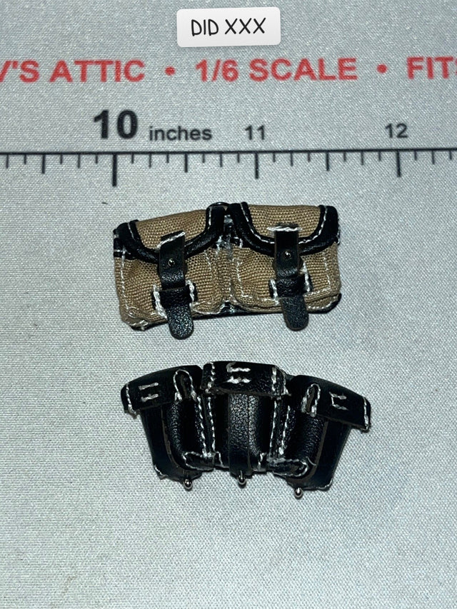 1/6 Scale WWII German Ammunition Pouches - GD Infantry Mortarman – Bruno DID D80195