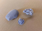 1/6 Scale WWII German Vehicle / Tank Headlight /  Notek - Unfinished Model Kit - Warprints