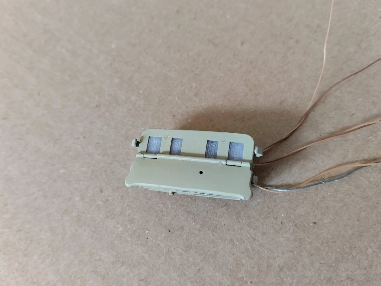 1/6 Scale WWII German Vehicle / Tank Rear Column Tail Light /  Notek - Unfinished Model Kit - Warprints