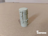 1/6 Scale WWII German M38 Gas Mask Container with Mounts - Unfinished Model Kit - Warprints