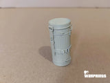 1/6 Scale WWII German M38 Gas Mask Container with Mounts - Unfinished Model Kit - Warprints