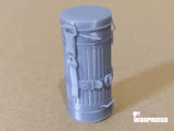 1/6 Scale WWII German M38 Gas Mask Container with Mounts - Unfinished Model Kit - Warprints
