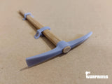 1/6 Scale WWII German Pick and Axe - Unfinished Model Kit - Warprints