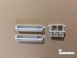 1/6 Scale WWII German Halftrack Glass Blocks for Visors - Unfinished Model Kit - Warprints